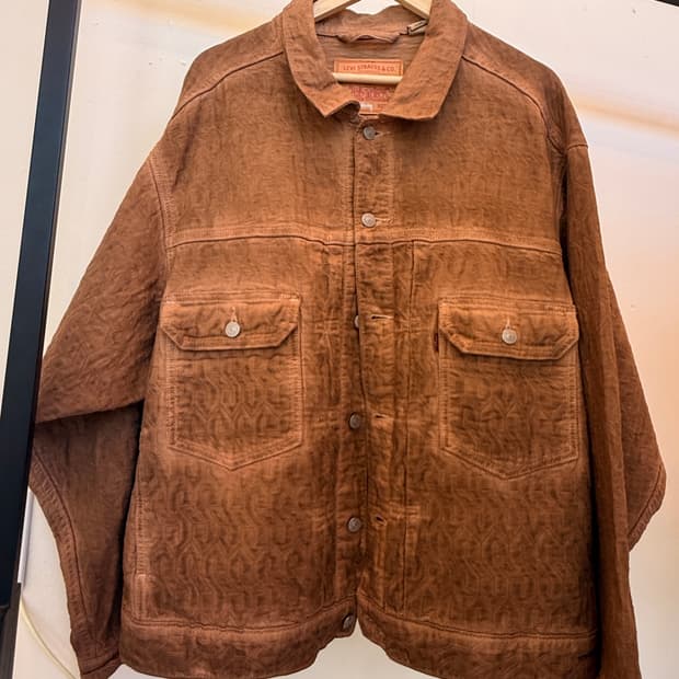  스투시 x 리바이스 자카드 트러커 자켓 Stussy x Levi's )