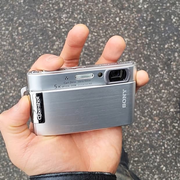 풀구성 소니 사이버샷 T200 SONY DSC-T200 슬라이드 실버디카