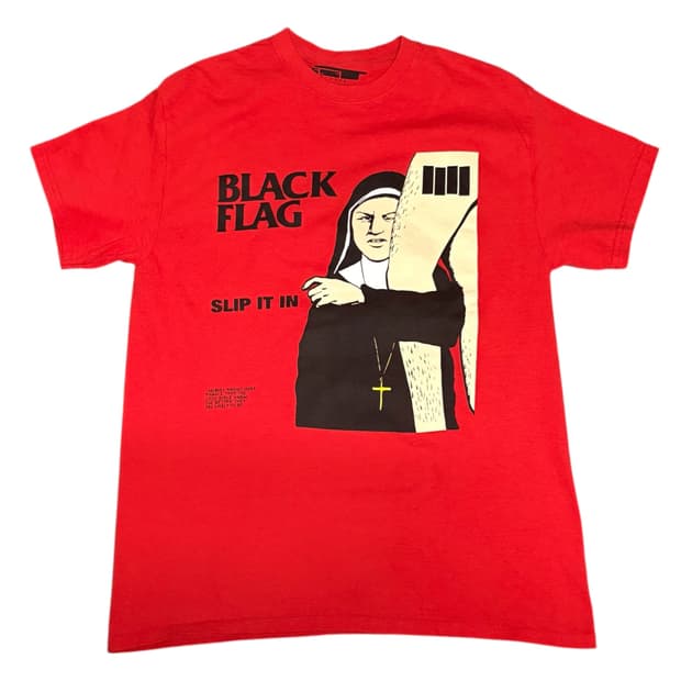 블랙플래그 빈티지 밴드티 M black flag