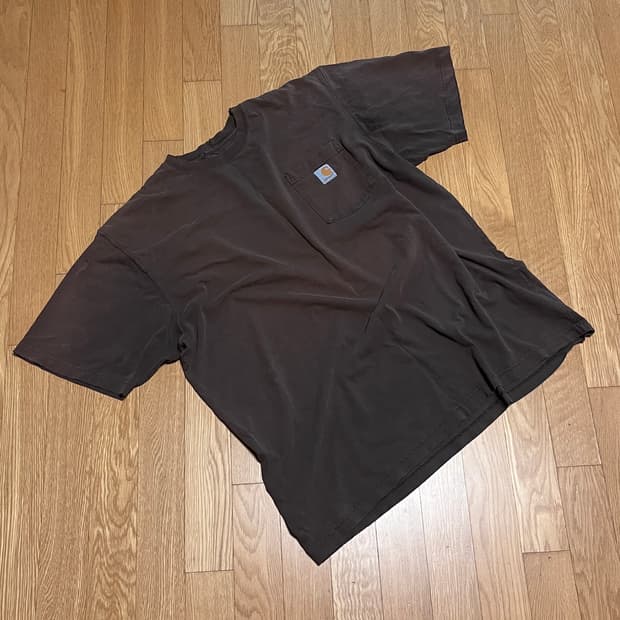 [XL] 빈티지 칼하트 썬페이드 브라운 포켓티
