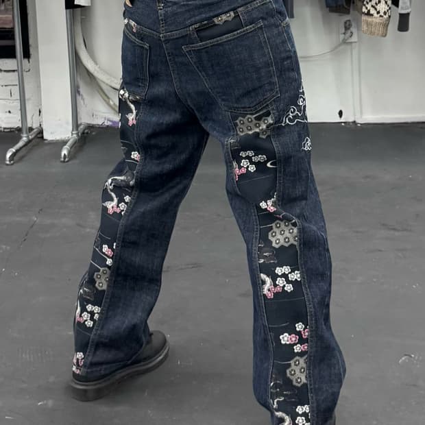 카라쿠리 타마시 오리엔탈 데님팬츠