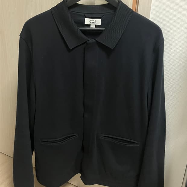 (XL) COS 스웻 집업 자켓 다크네이비