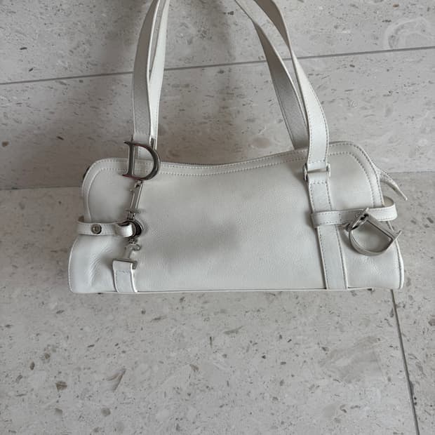 디올 Dior 빈티지 바게트백 가방 화이트/아이보리 번개장터 검수 완료 