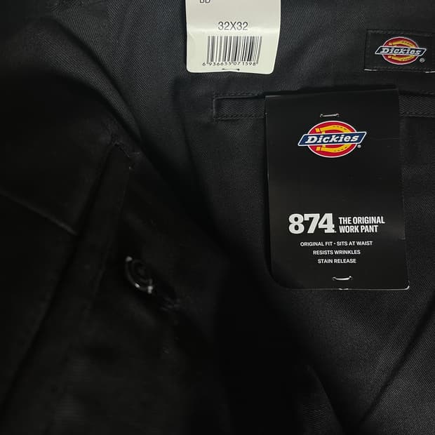 [새상품] 디키즈 오리지널 874 워크팬츠 Black 32