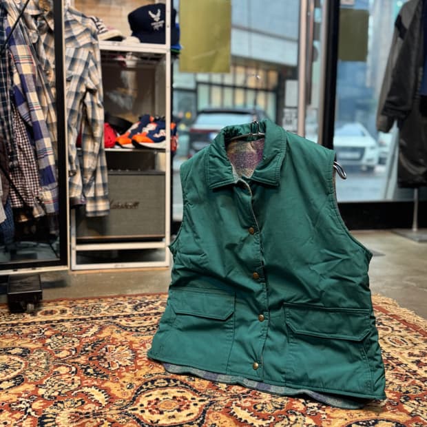 usa 빈티지 울리치 리버시블 패딩 베스트 "L" (498)