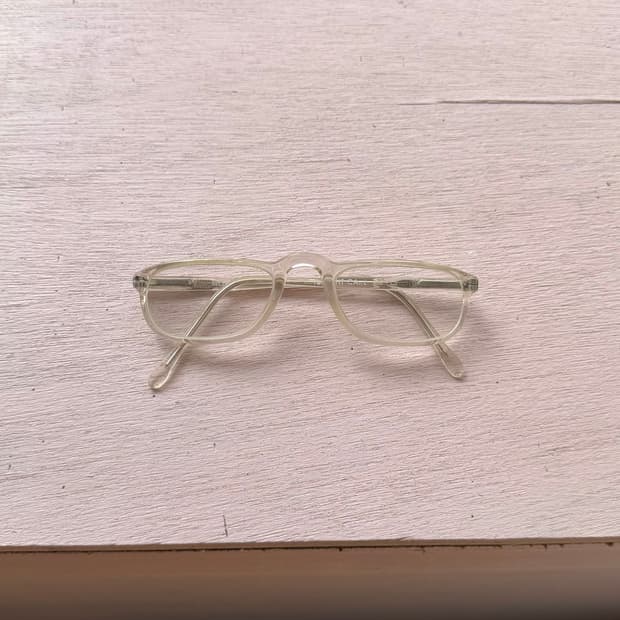 빈티지 투명 스퀘어 안경