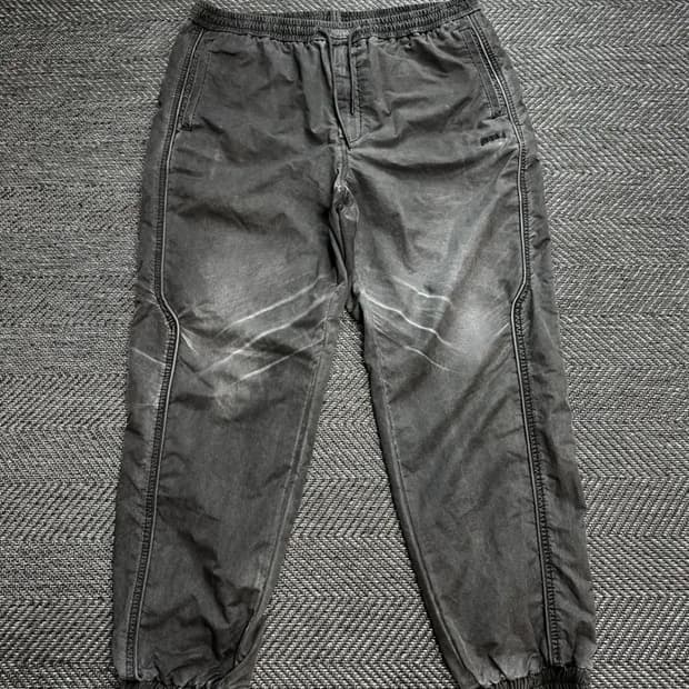 준지 가먼트다잉 나일론 조거 팬츠 52