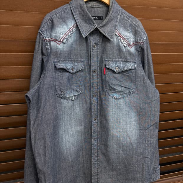 에드윈 웨스턴 데님 셔츠