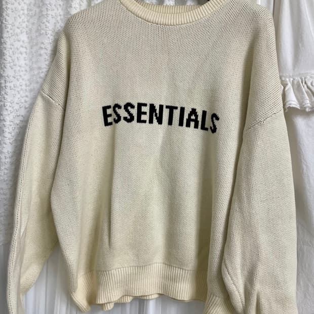[L] 에센셜 니트 스웨터 버터크림 20SS