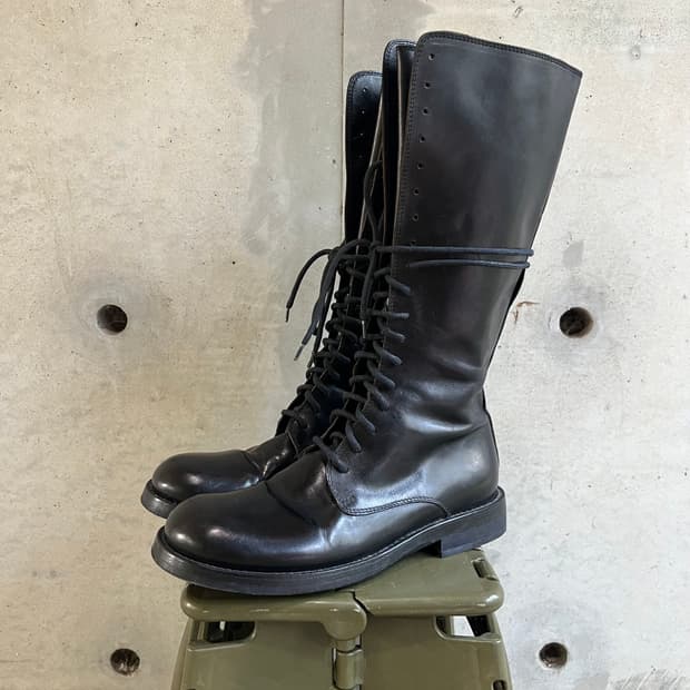 Ann Demeulemeester 앤드뮐미스터 레이스업하이 레더부츠