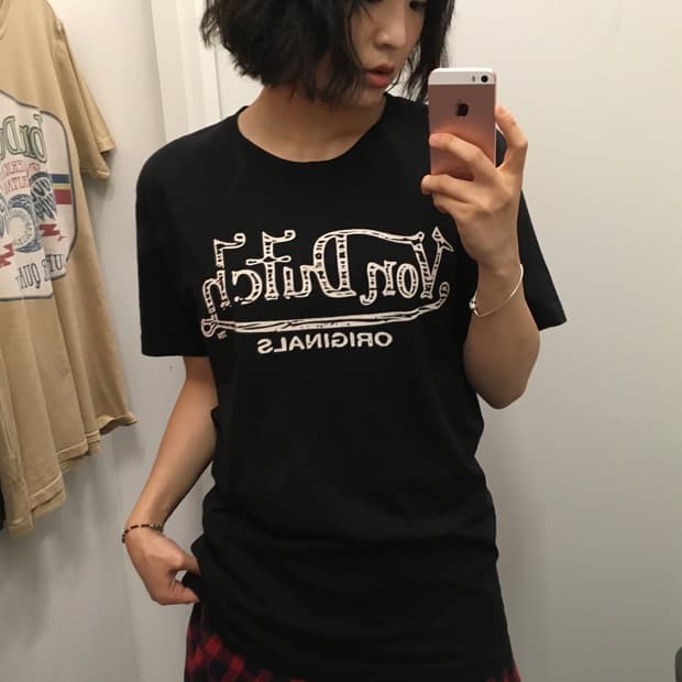 본더치 시그니처 로고 반팔 블랙