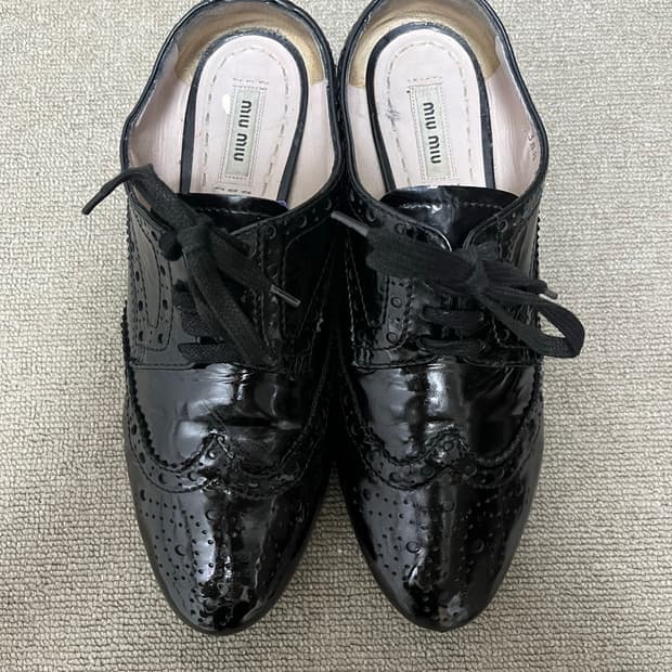 미우미우 로퍼 더비슈즈