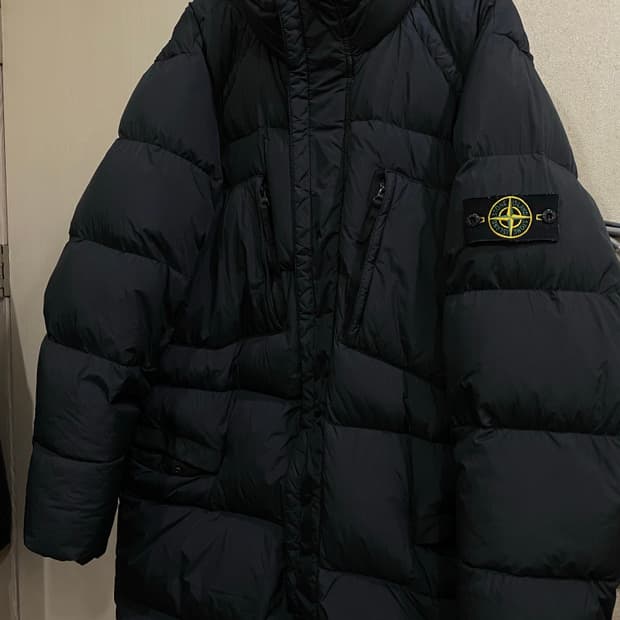 스톤아일랜드 크링클랩스 롱패딩 XXL 국문택