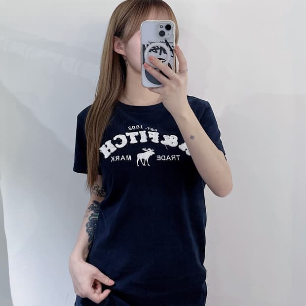 아베크롬비 빅로고 반팔