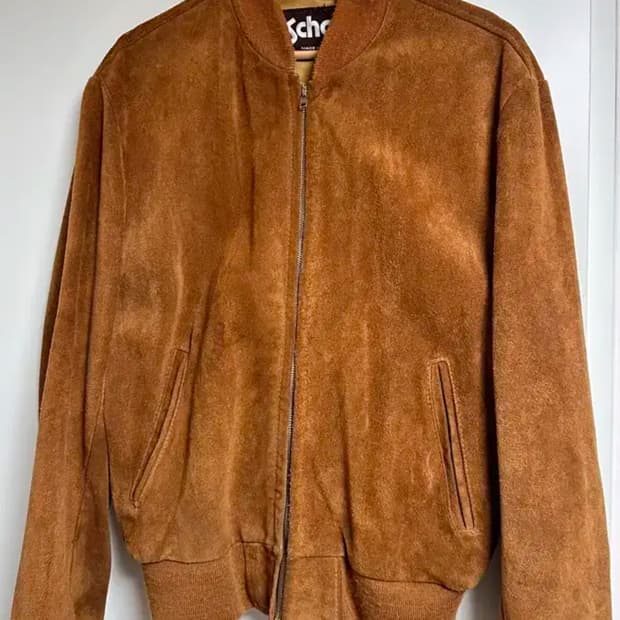 쇼트 스웨이드 블루종 100-105