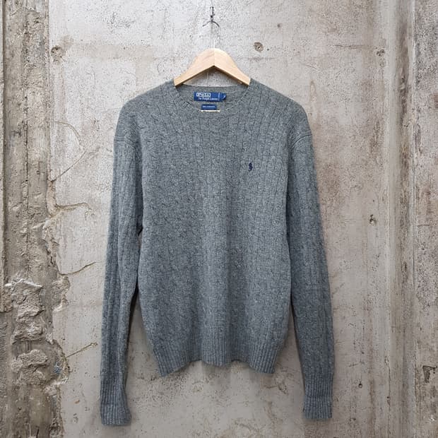 폴로 랄프로렌 램스울 라운드넥 니트 S사이즈 