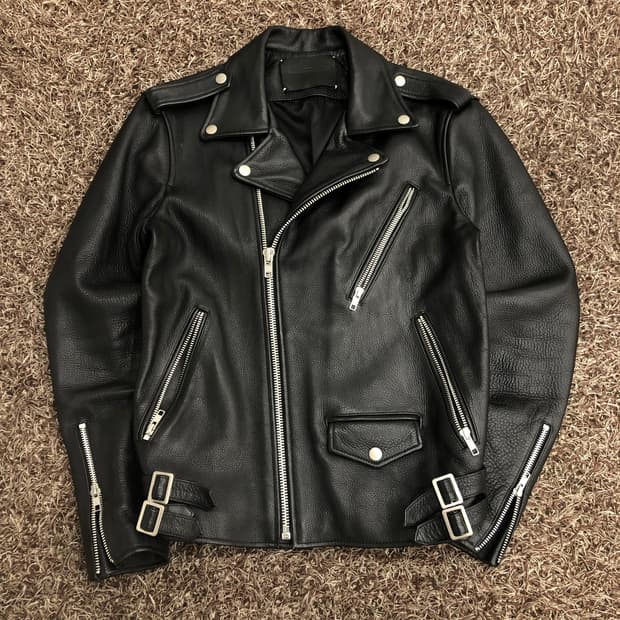 비바스튜디오 소가죽 라이더 레더 가죽 자켓