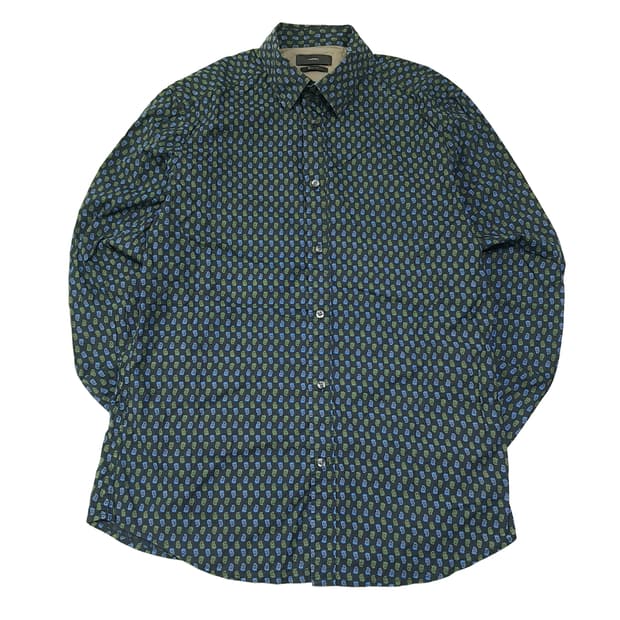 CL297 XL 디젤 인도산 페이즐리 블랙 셔츠 남방