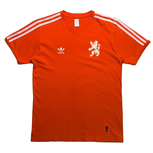 아디다스 올드스쿨 06 네덜란드 월드컵 축구국가대표 유니폼 반팔 오렌지S