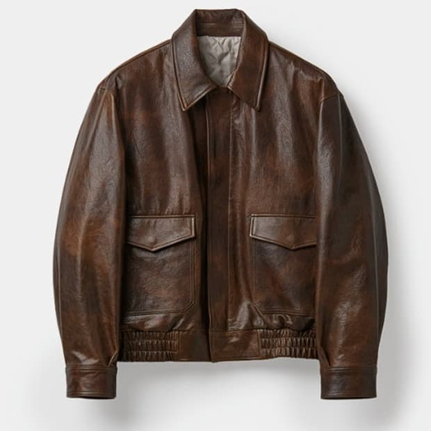 쿠어 베지터블 레더 A2 A-2 자켓 브라운 M사이즈