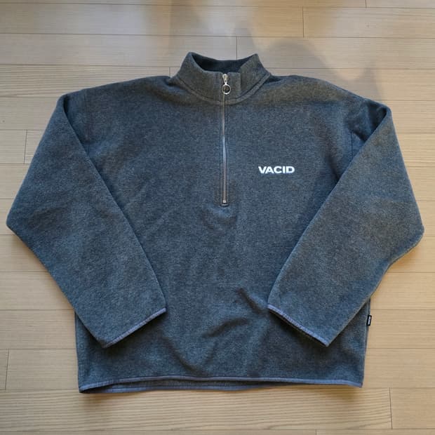 VACID half zip fleece 하프집업 울 플리스 그레이 M