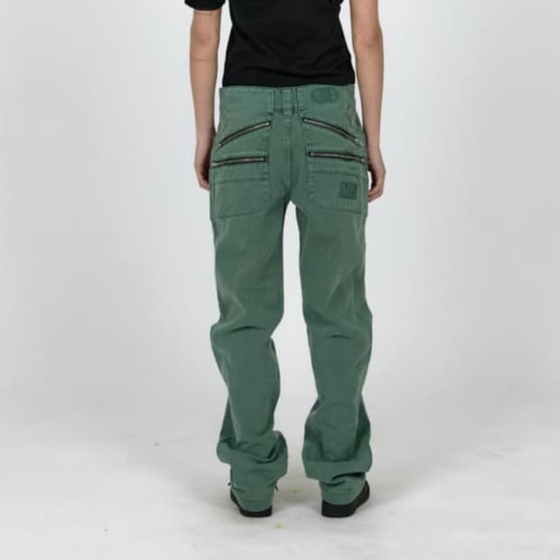 구해요)) 플라스틱프로덕트 split pocket pants 에메랄드