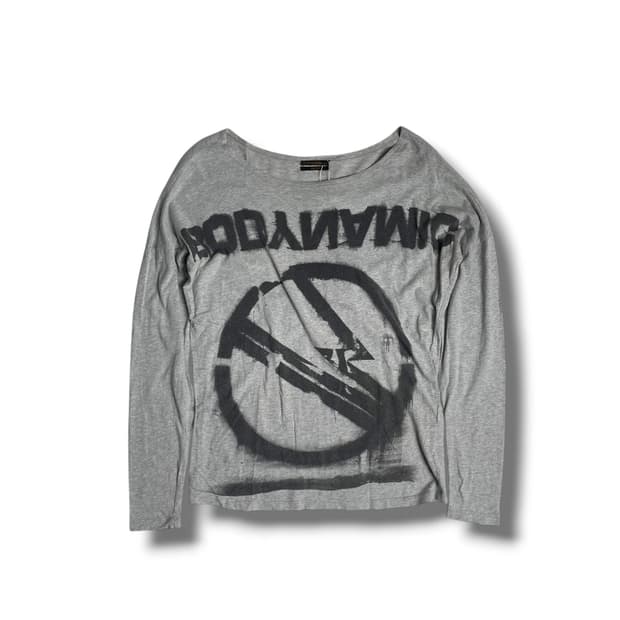 Diesel black gold 'bodynamic' 프린트 롱슬리브 