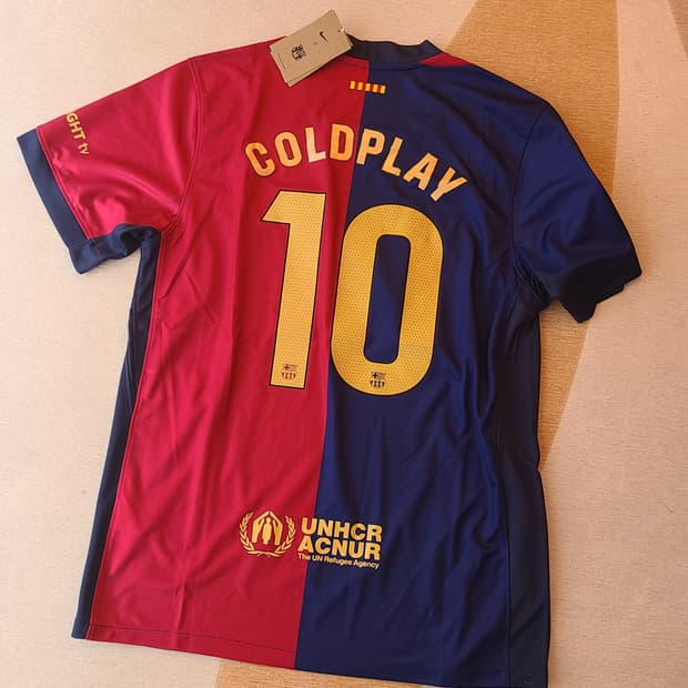 바르셀로나x콜드플레이 유니폼