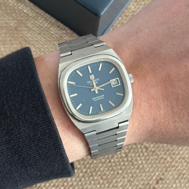 1970s 레어 빈티지 티쏘 TISSOT 씨스타 테레비 쿼츠