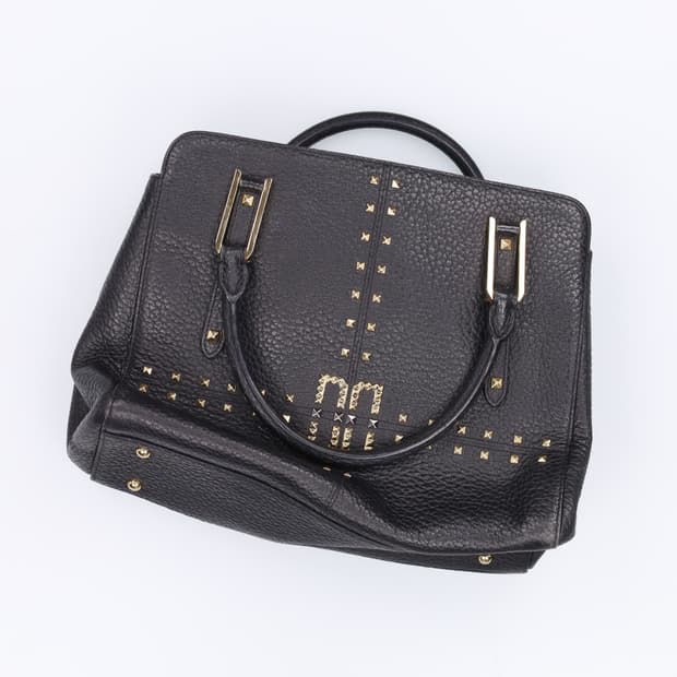 F 닥스 블랙 DD로고 토트백 0430H