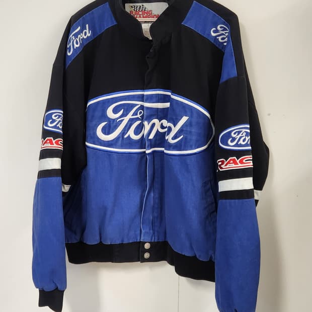 오리지널 나스카 포드 블루 레이싱 자켓 L