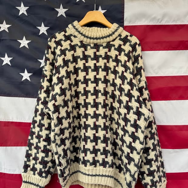 헤비 울 패턴니트 B169