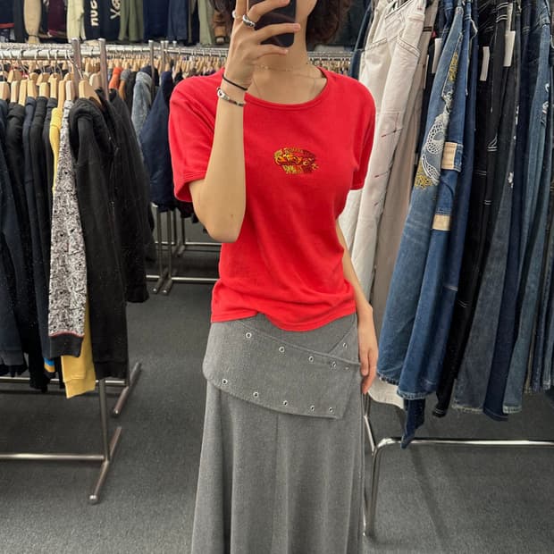 XL) 할리데이비슨 빈티지 자수 반팔 티셔츠