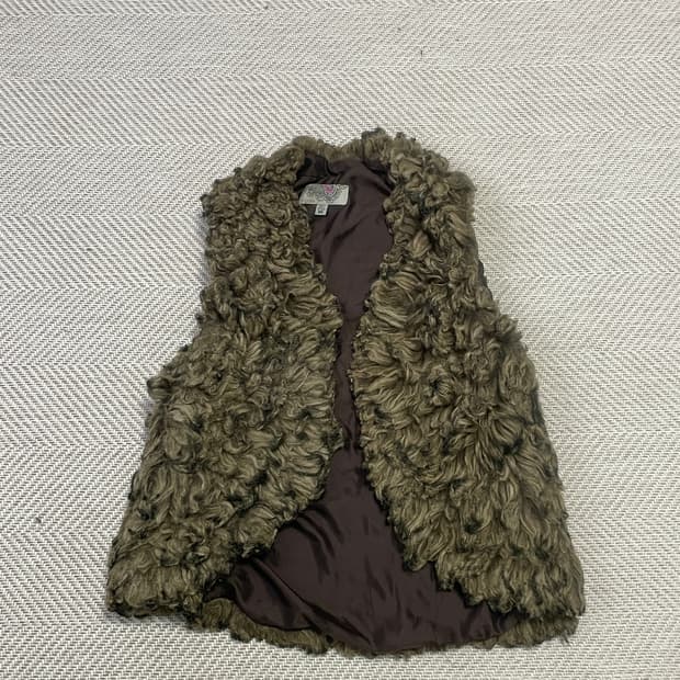 에콜레 텍스처 컬리 보헤미안 퍼 베스트