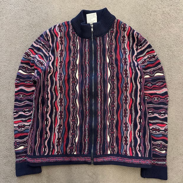 퓨얼리 케이블 니트 집업 처분 쿠지맛 