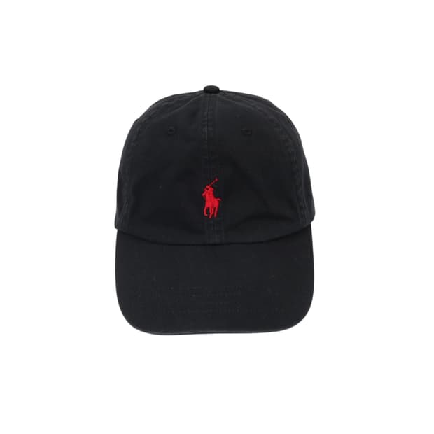 폴로 랄프로렌 블랙 레드포니 볼캡