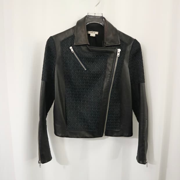Helmut Lang leather biker jacket