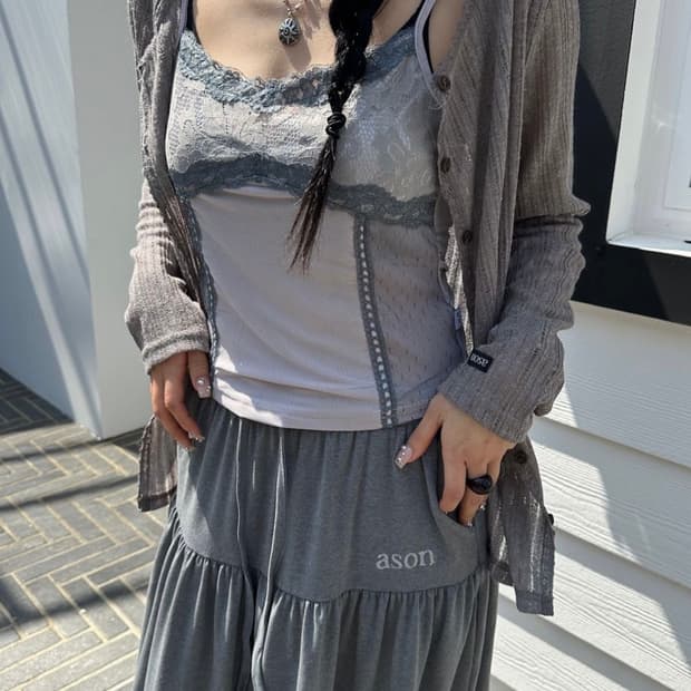 에즈온 ROTA VINTAGE CARDIGAN / KHAKI