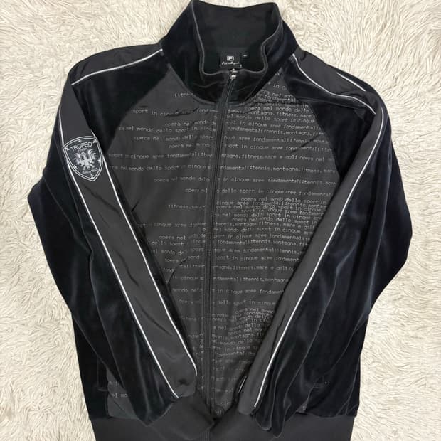 [M] 휠라 벨벳 빈티지 집업