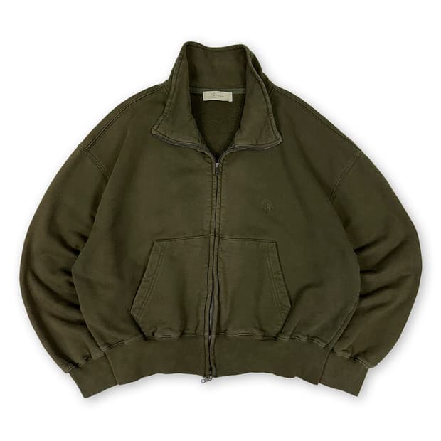 블라썸 크롭 기모 집업