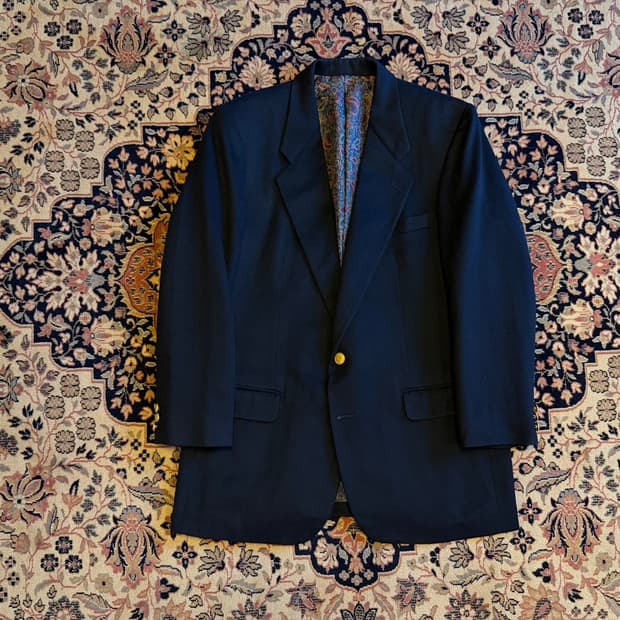 아쿠아스큐텀 캐시미어 금장 블레이저 100