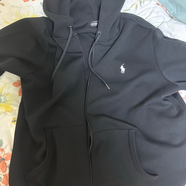 폴로랄프로렌 더블니트 후드집업