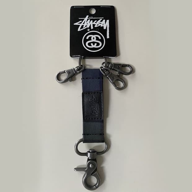 스투시 타탄 키체인 키링