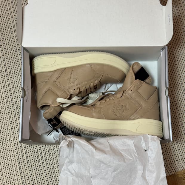 새상품 릭오웬스 컨버스 타보웨폰 255