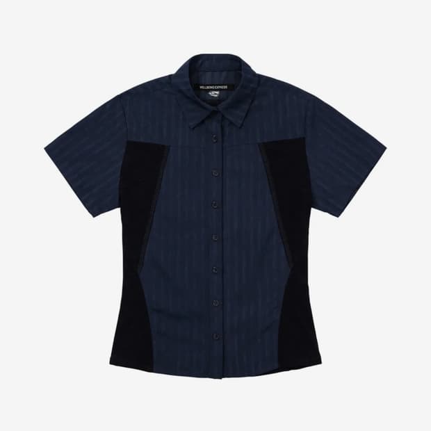 웰빙익스프레스 Half Sleeve Hiking Shirt Navy