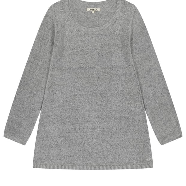 [코이세이오]부클니트 원피스 - 그레이1