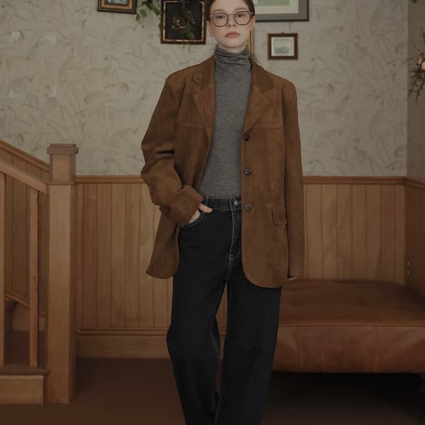 룸페커 디얼 싱글자켓 camel