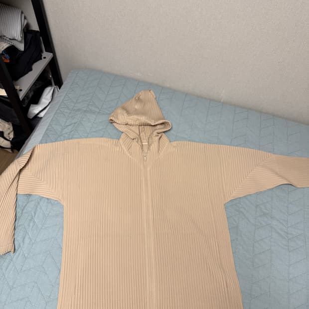 옴므플리세 후드집업 베이지 4 