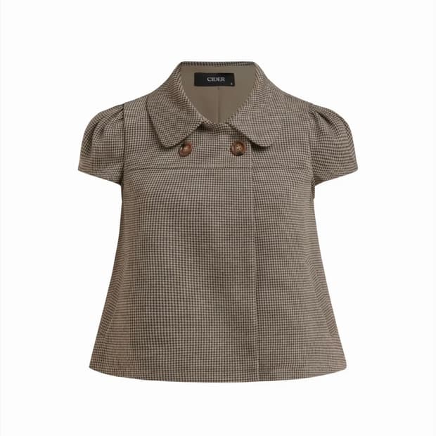 샵사이다 피터팬카라 반팔자켓 M