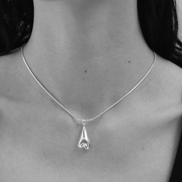 브릴피스 실버 하트 팬던트 목걸이